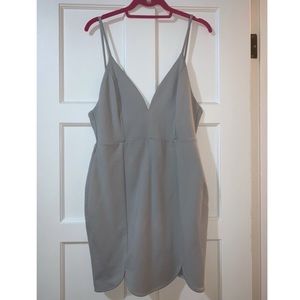 Lulu’a Gray Mini Formal Dress
